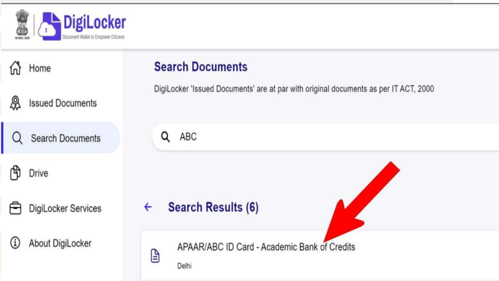 digilocker abc id
