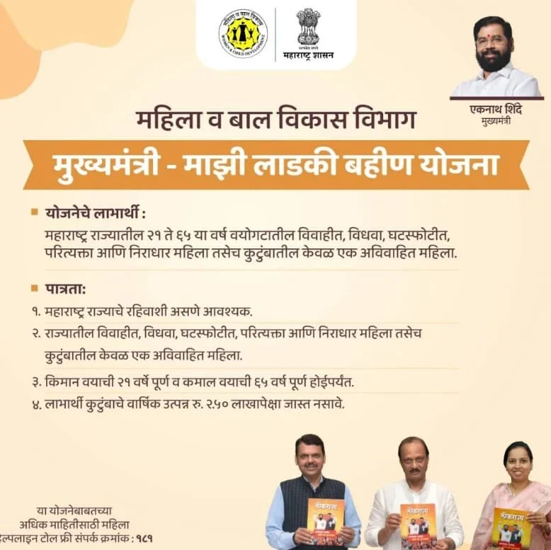 Mukhyamantri Majhi Ladki Bahin Yojana 2024
